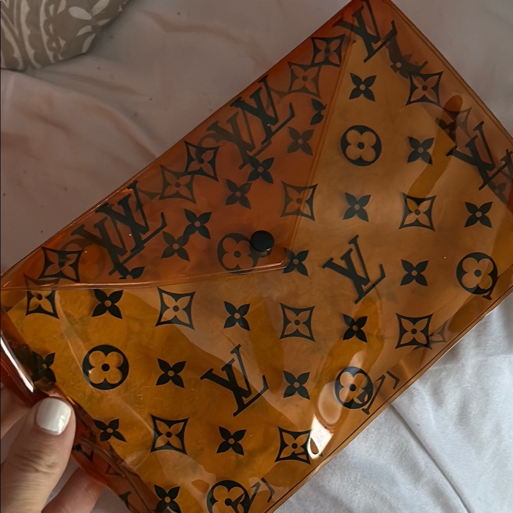 Louis Vuitton Orange Monogram Clutch